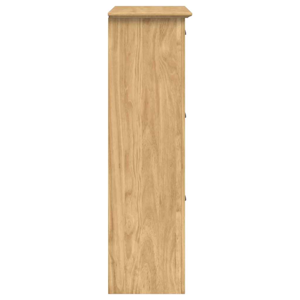 Polica za cipele s ladicama BODO Medeno smeđa 80 x 35 x 118 cm
