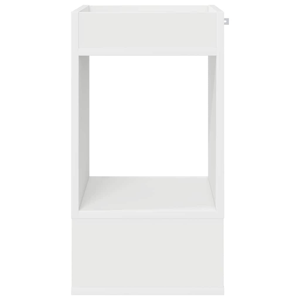Konačna Stolić 2 pcs Bijelo 30 x 30 x 56 cm Konstruirano drvo