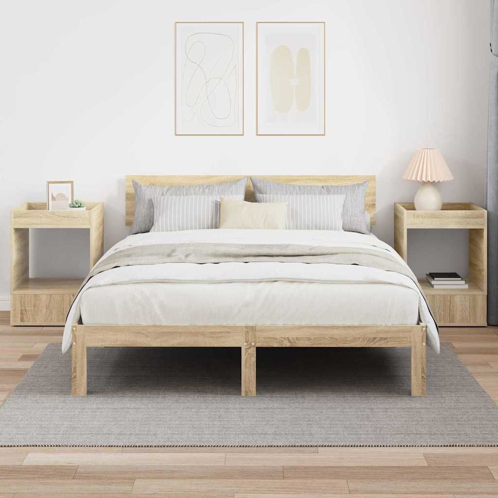 Konačna Stolić 2 pcs Sonoma hrast 40 x 40 x 56 cm