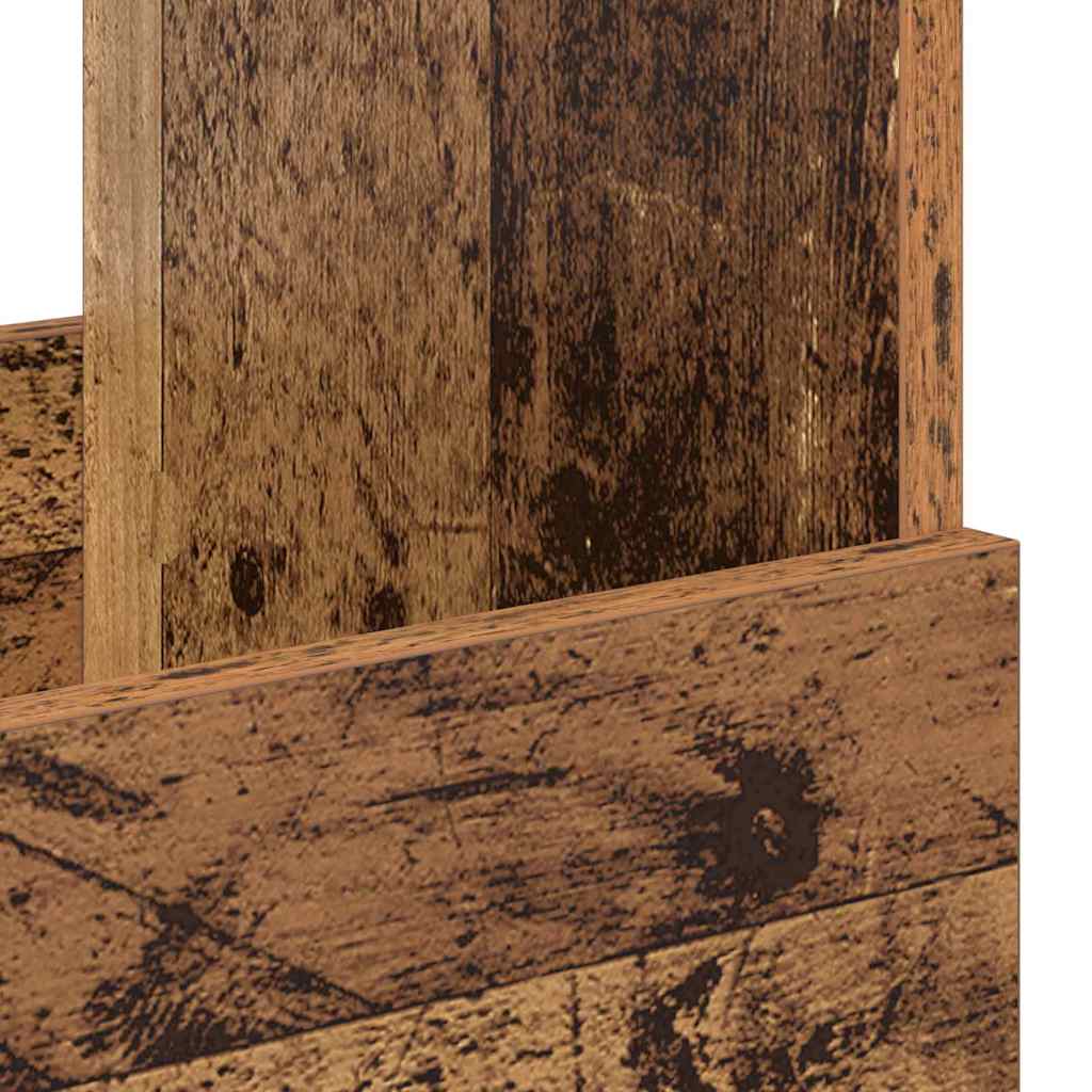 Polica za časopise 2 pcs Staro drvo 35 x 30 x 45 cm