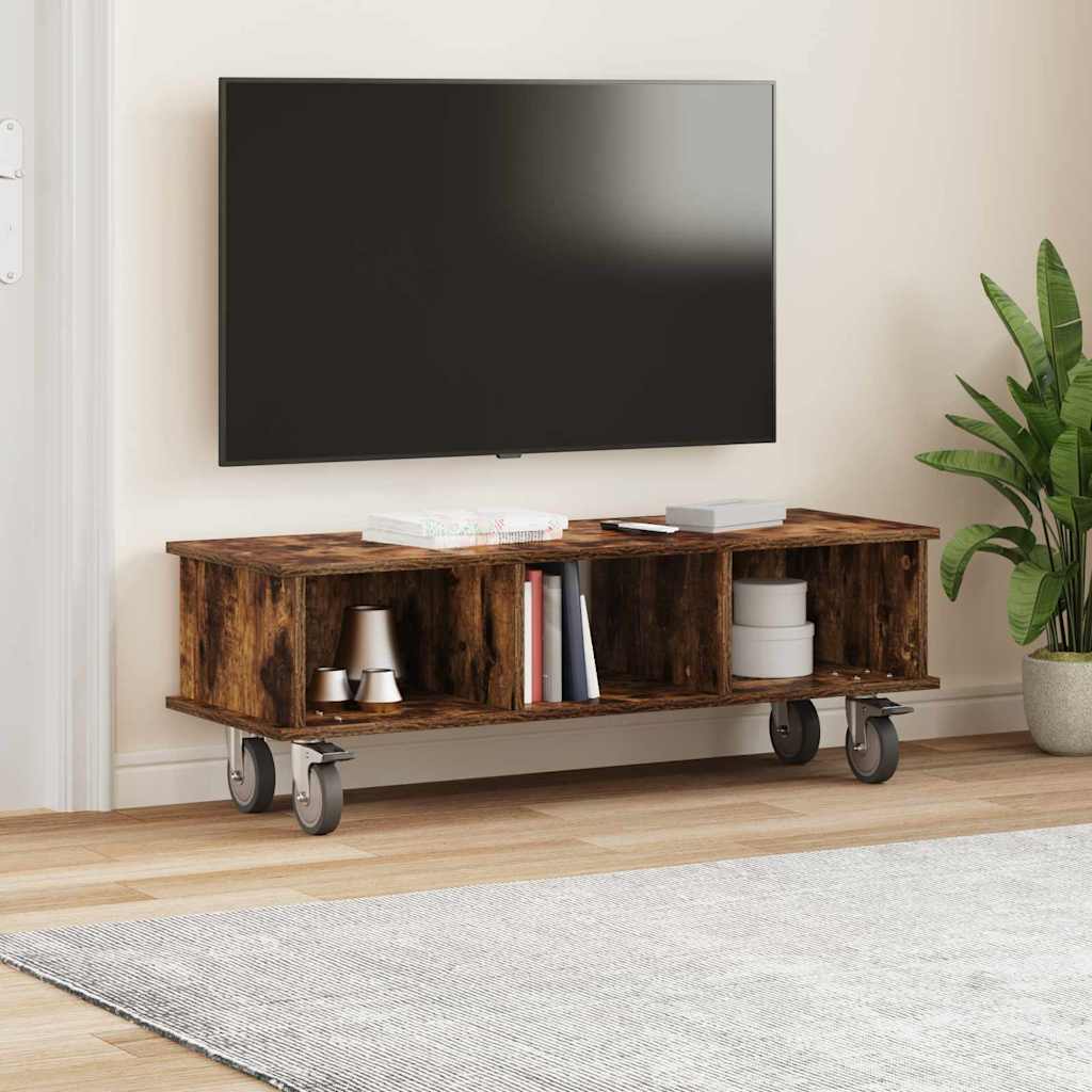 TV stalak Dimljeni hrast 100 x 35 x 35 cm Konstruirano drvo