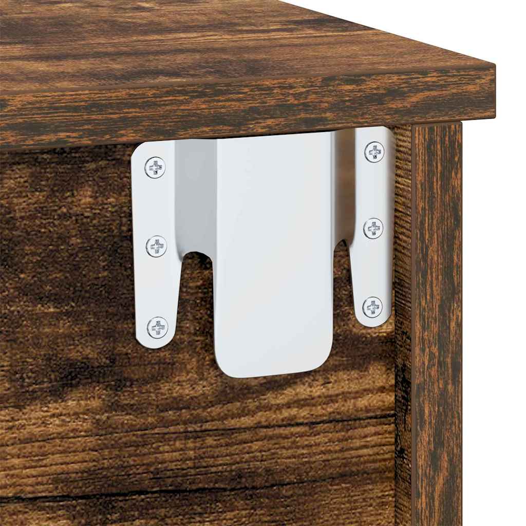 Noćni ormarić 2 pcs Dimljeni hrast 40 x 31 x 15 cm