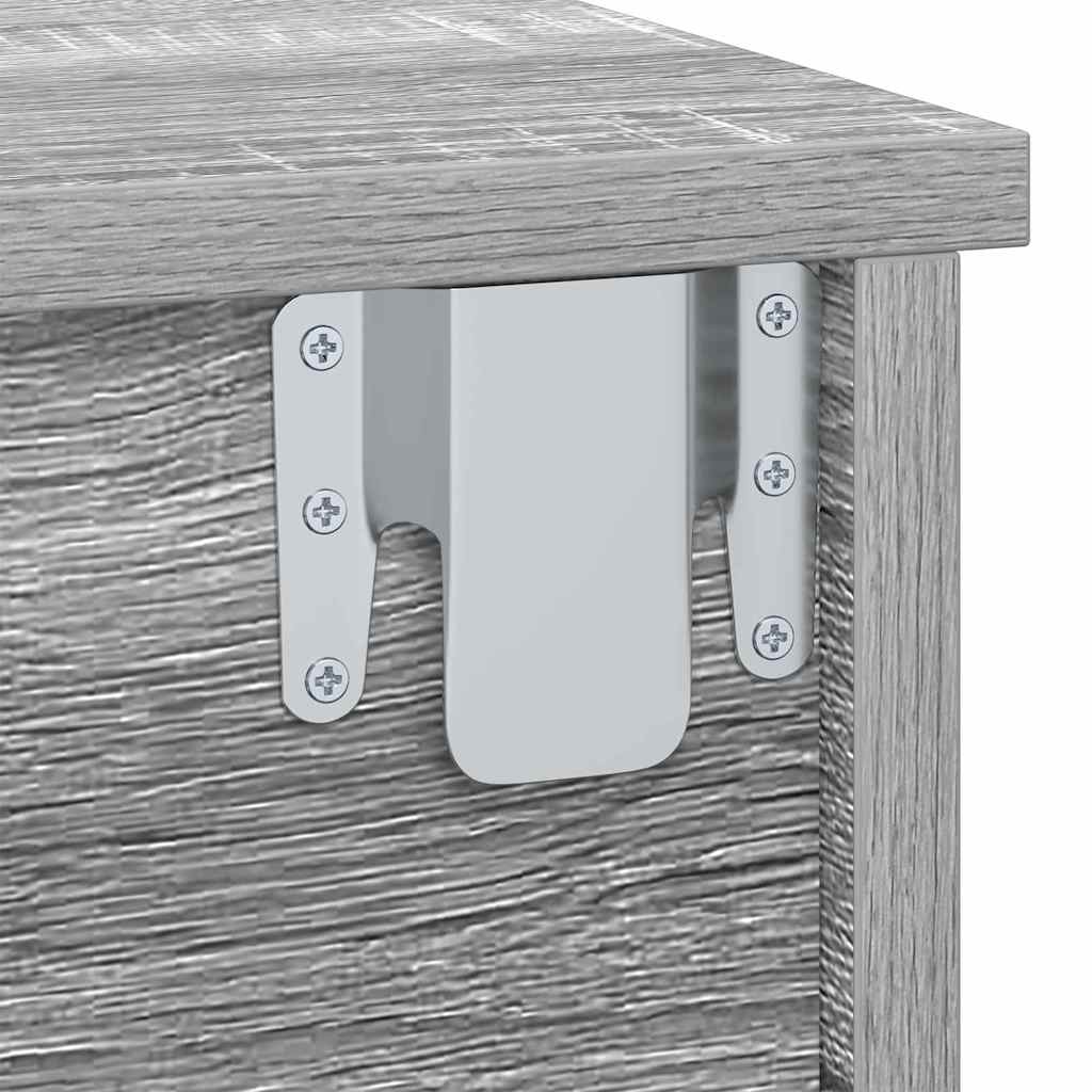 Noćni ormarić 2 pcs Siva Sonoma 40 x 31 x 15 cm