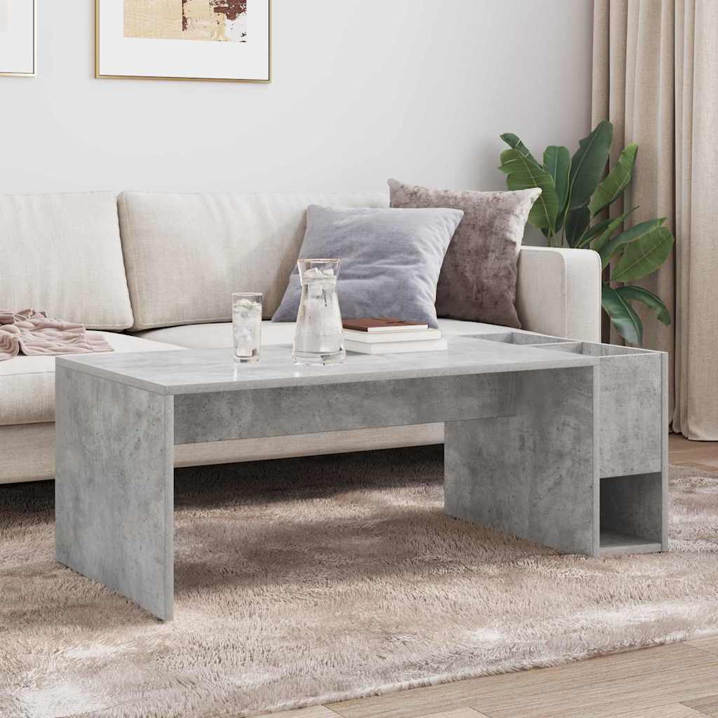 Kava Stol Betonski sivi 101,5 x 50 x 37 cm Konstruirano drvo