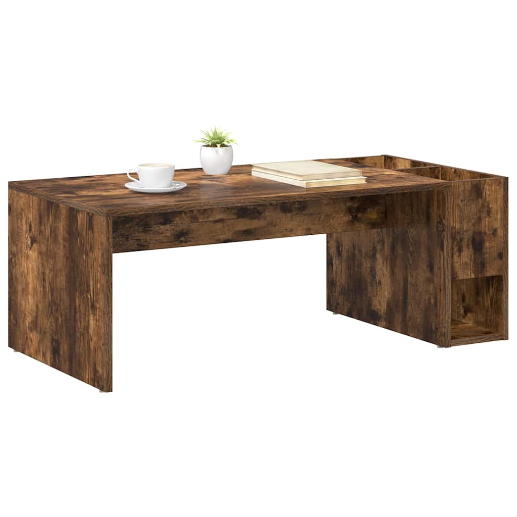 Kava Stol Dimljeni hrast 101,5 x 50 x 37 cm Konstruirano drvo