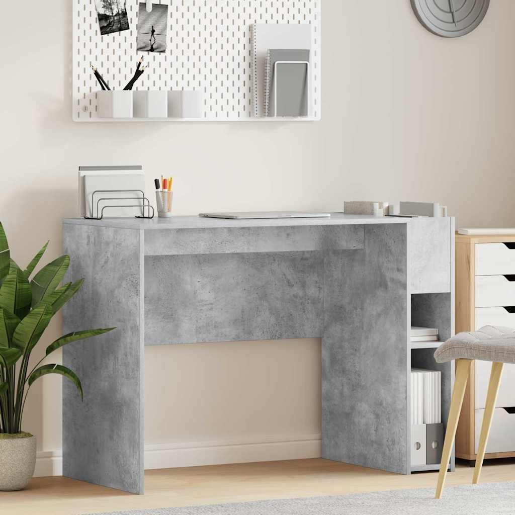 Stol Betonski sivi 109 x 50 x 78 cm Konstruirano drvo