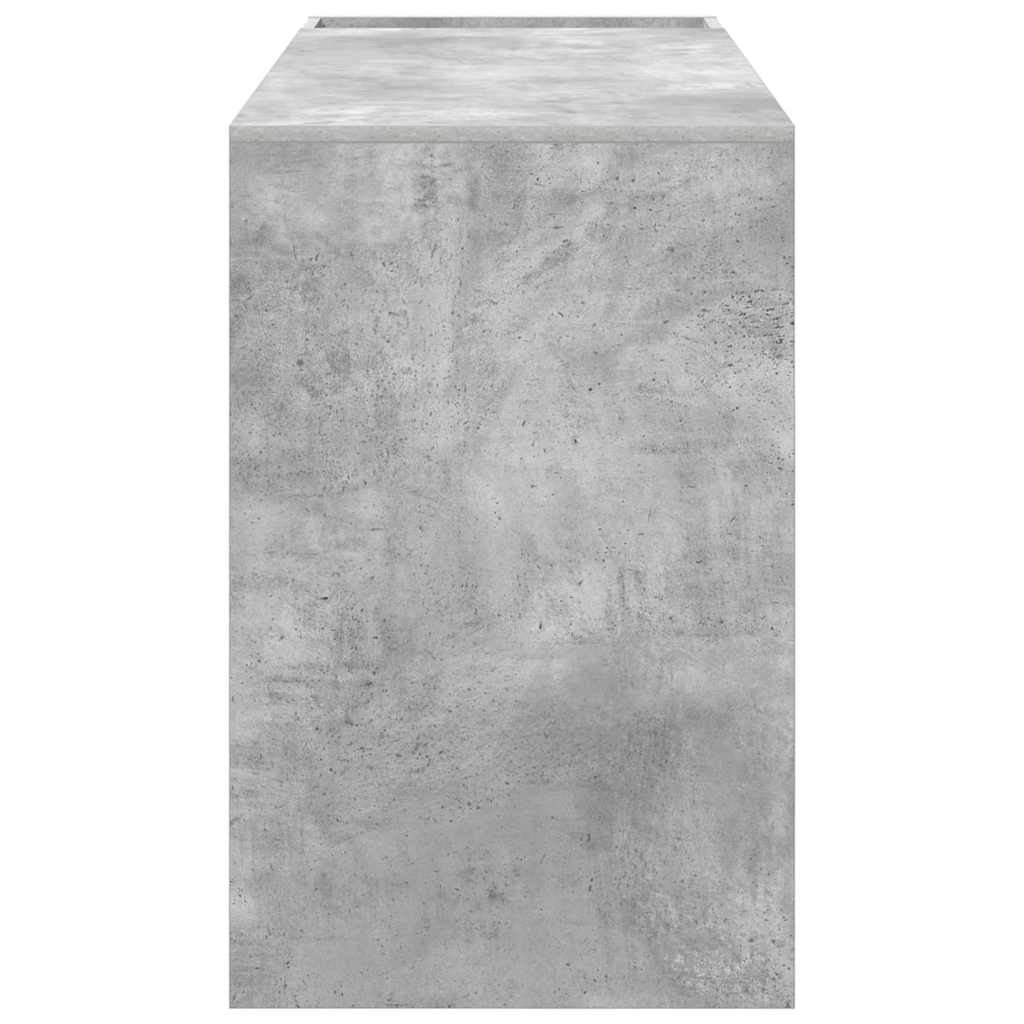 Stol Betonski sivi 109 x 50 x 78 cm Konstruirano drvo
