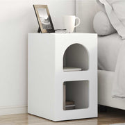 Noćni ormarić 2 pcs Bijelo 29,5 x 33,5 x 50 cm