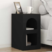 Noćni ormarić 2 pcs Crna 29,5 x 33,5 x 50 cm Konstruirano drvo