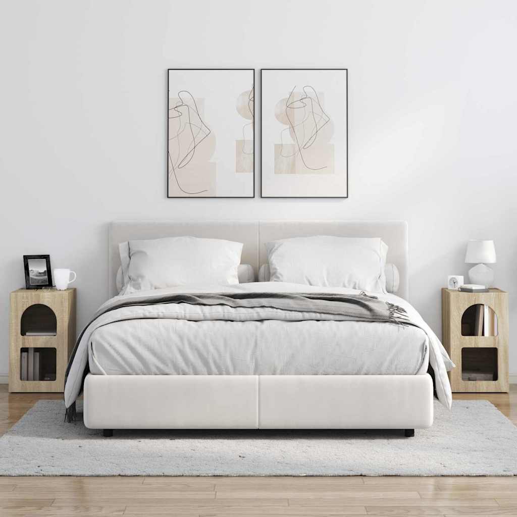 Noćni ormarić 2 pcs Sonoma hrast 29,5 x 33,5 x 50 cm