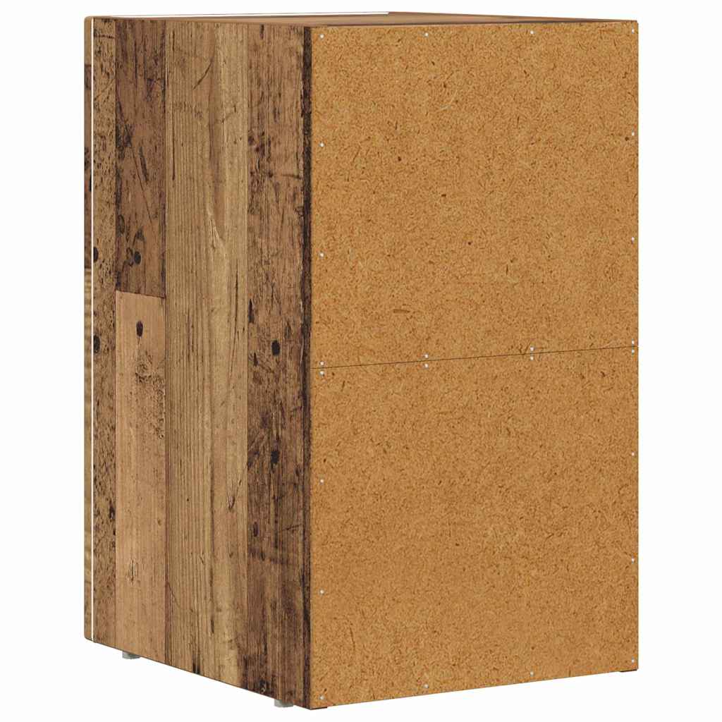 Noćni ormarić 2 pcs Staro drvo 29,5 x 33,5 x 50 cm