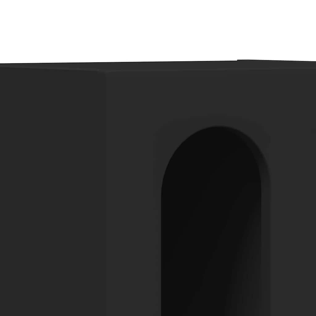 Noćni ormarić 2 pcs Crna 40 x 35 x 50 cm Konstruirano drvo