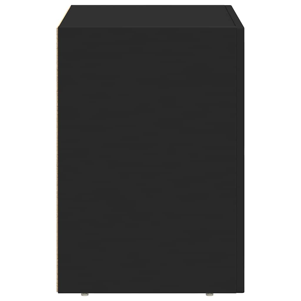 Noćni ormarić 2 pcs Crna 40 x 35 x 50 cm Konstruirano drvo