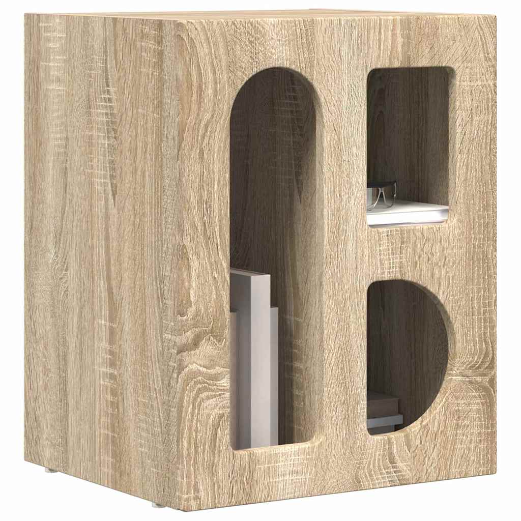 Noćni ormarić Sonoma hrast 40 x 35 x 50 cm Konstruirano drvo