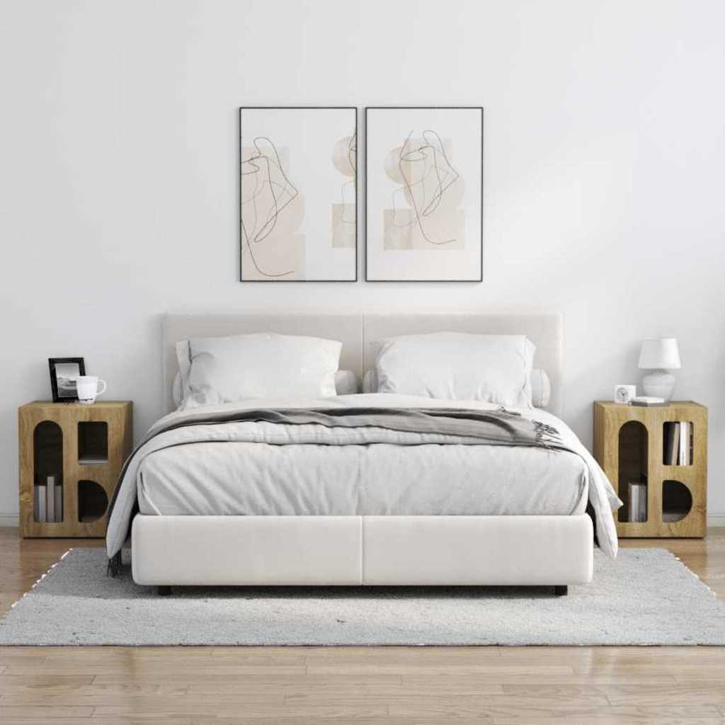 Noćni ormarić 2 pcs Sonoma hrast 40 x 35 x 50 cm