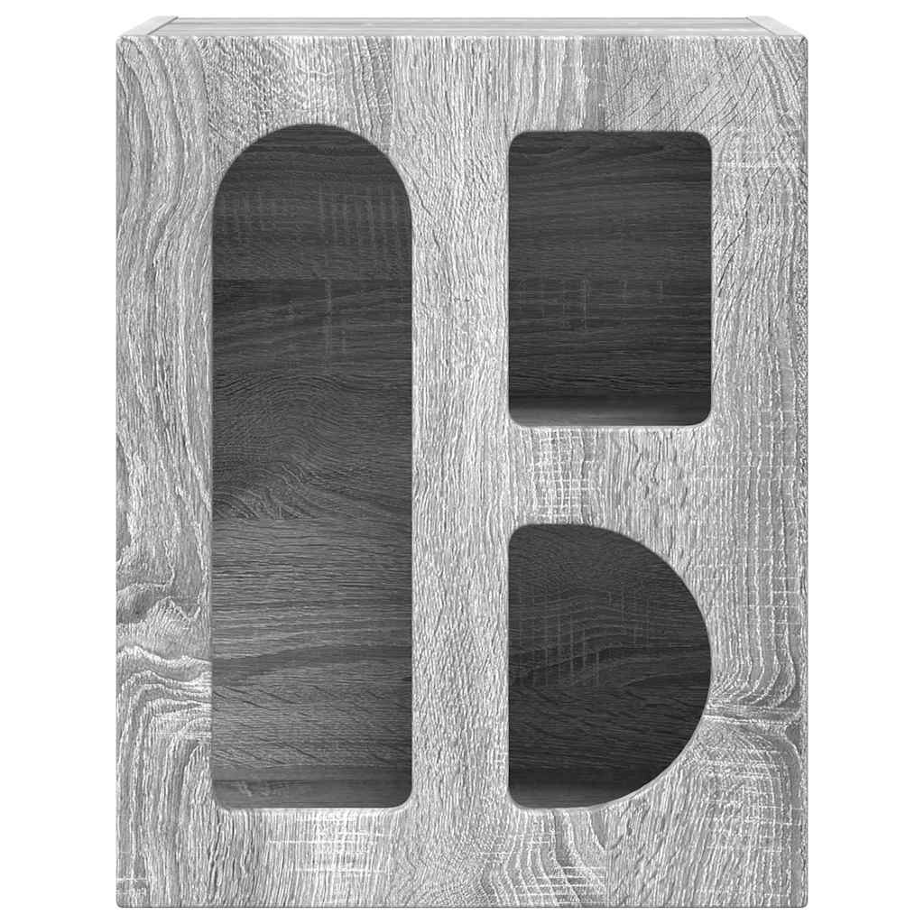 Noćni ormarić 2 pcs Siva Sonoma 40 x 35 x 50 cm