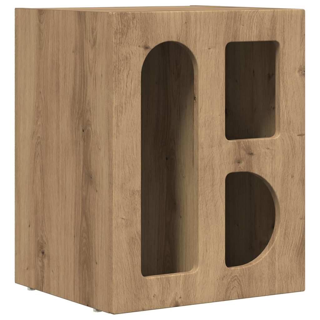 Noćni ormarić 2 pcs Umjetnički hrast 40 x 35 x 50 cm