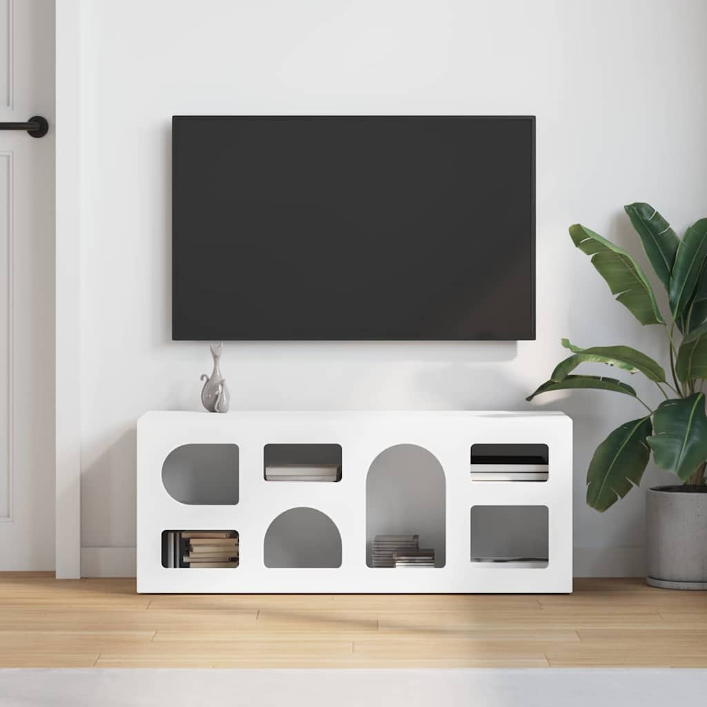 TV ormar Bijelo 100 x 35 x 40 cm Konstruirano drvo