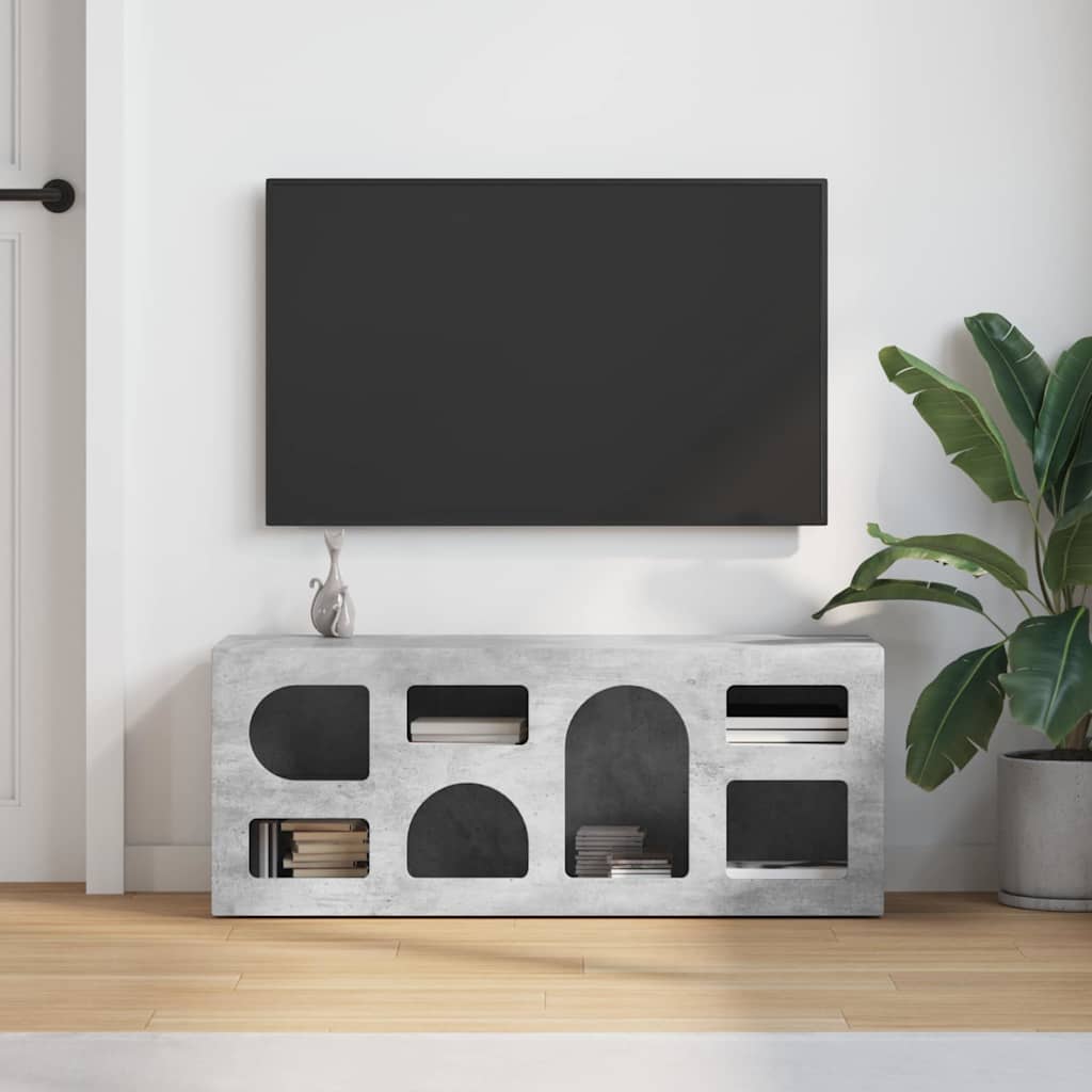 TV ormar Betonski sivi 100 x 35 x 40 cm Konstruirano drvo