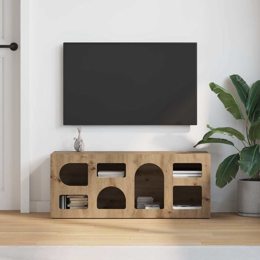 TV ormar Umjetnički hrast 100 x 35 x 40 cm Konstruirano drvo