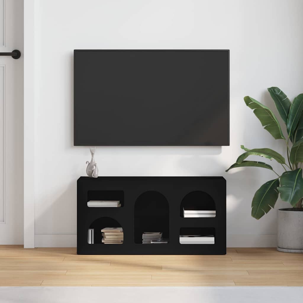 TV ormar Crna 80 x 35 x 40 cm Konstruirano drvo