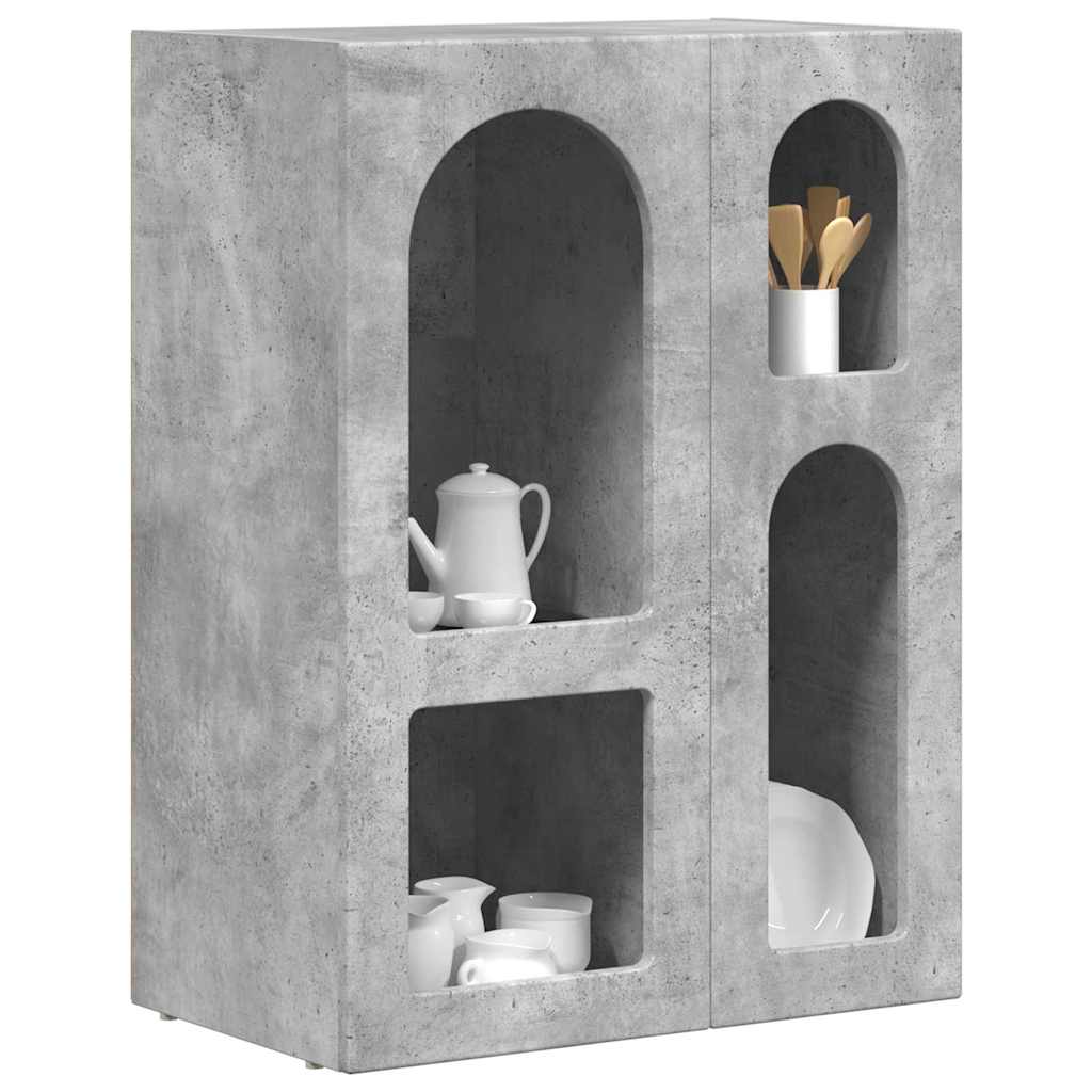 Kreveta Betonski sivi 59 x 35 x 80.5 cm Konstruirano drvo