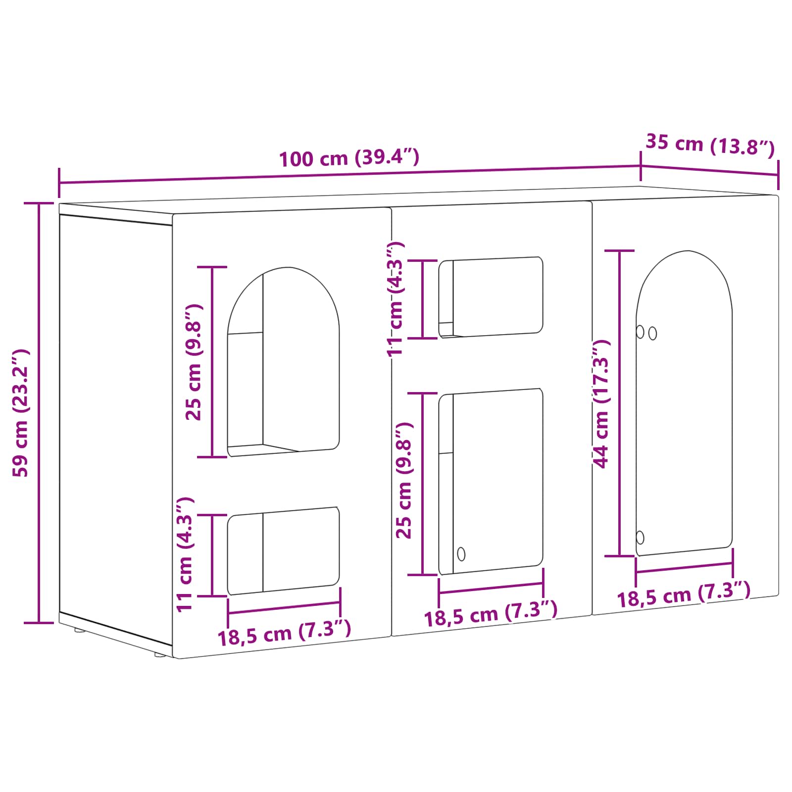 Kreveta Betonski sivi 100 x 35 x 59 cm Konstruirano drvo