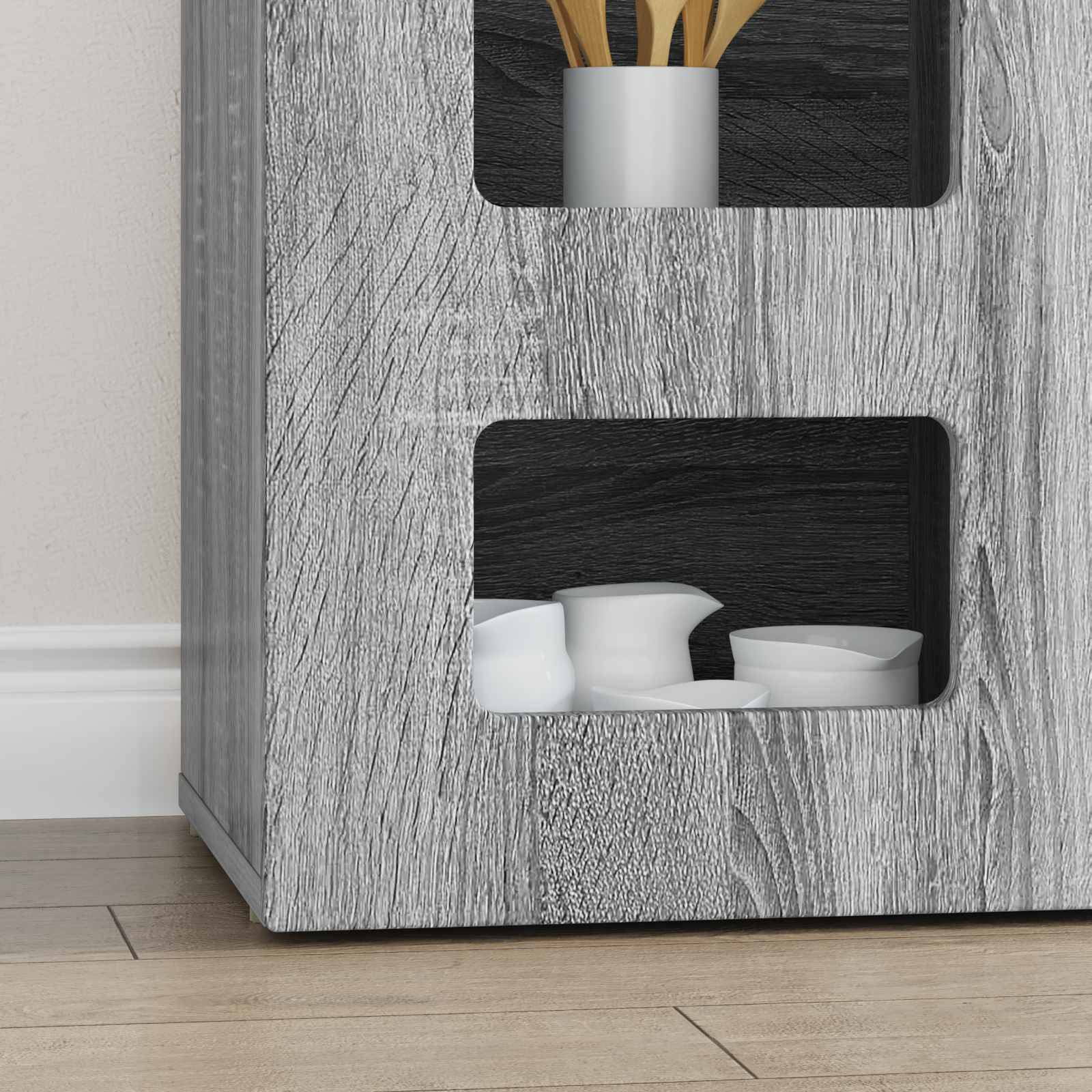 Kreveta Siva Sonoma 100 x 35 x 59 cm Konstruirano drvo