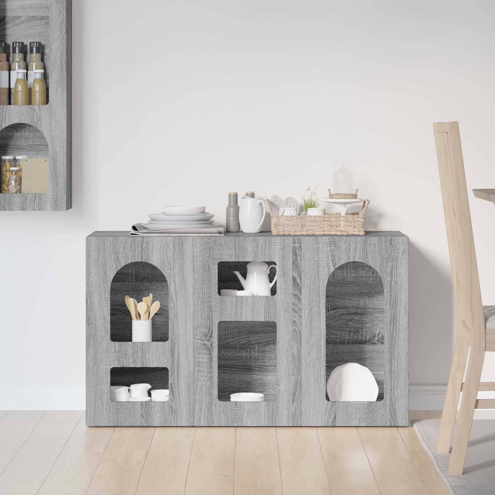 Kreveta Siva Sonoma 100 x 35 x 59 cm Konstruirano drvo