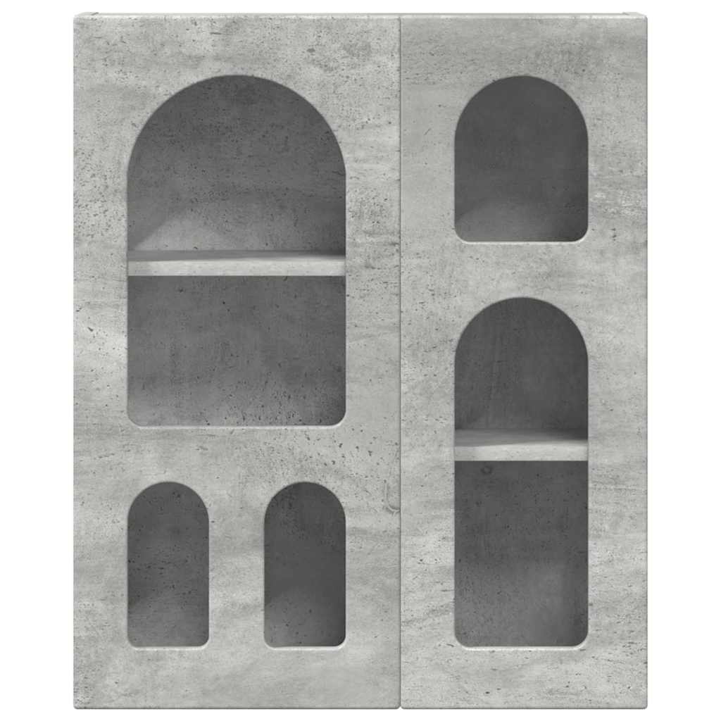 Viseći ormarić s policom Zidne Betonski sivi 59 x 20 x 71.5 cm