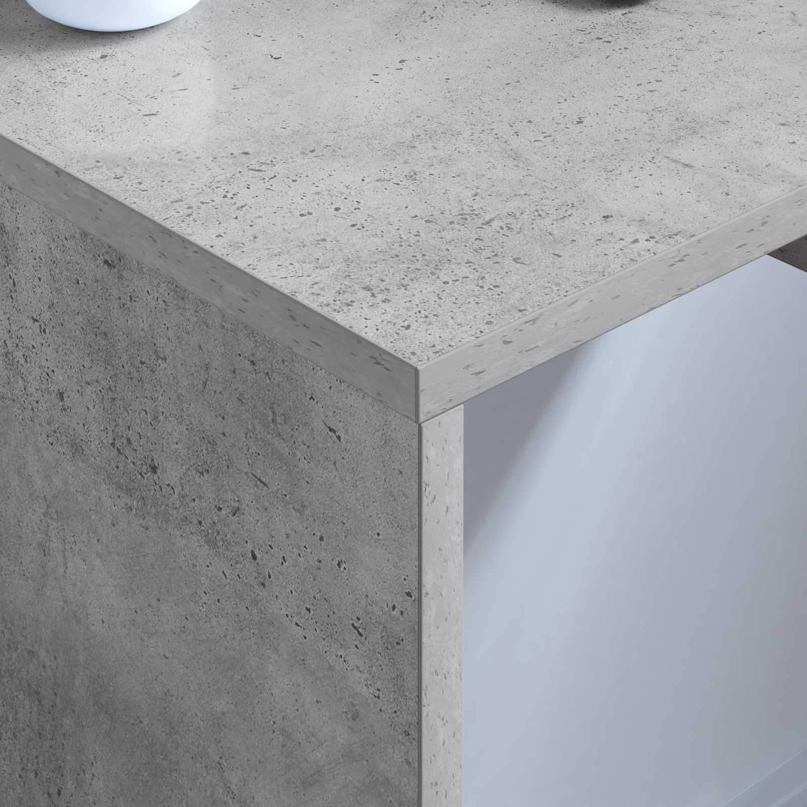 Stol za zid Betonski sivi 60 x 45 x 30 cm Konstruirano drvo