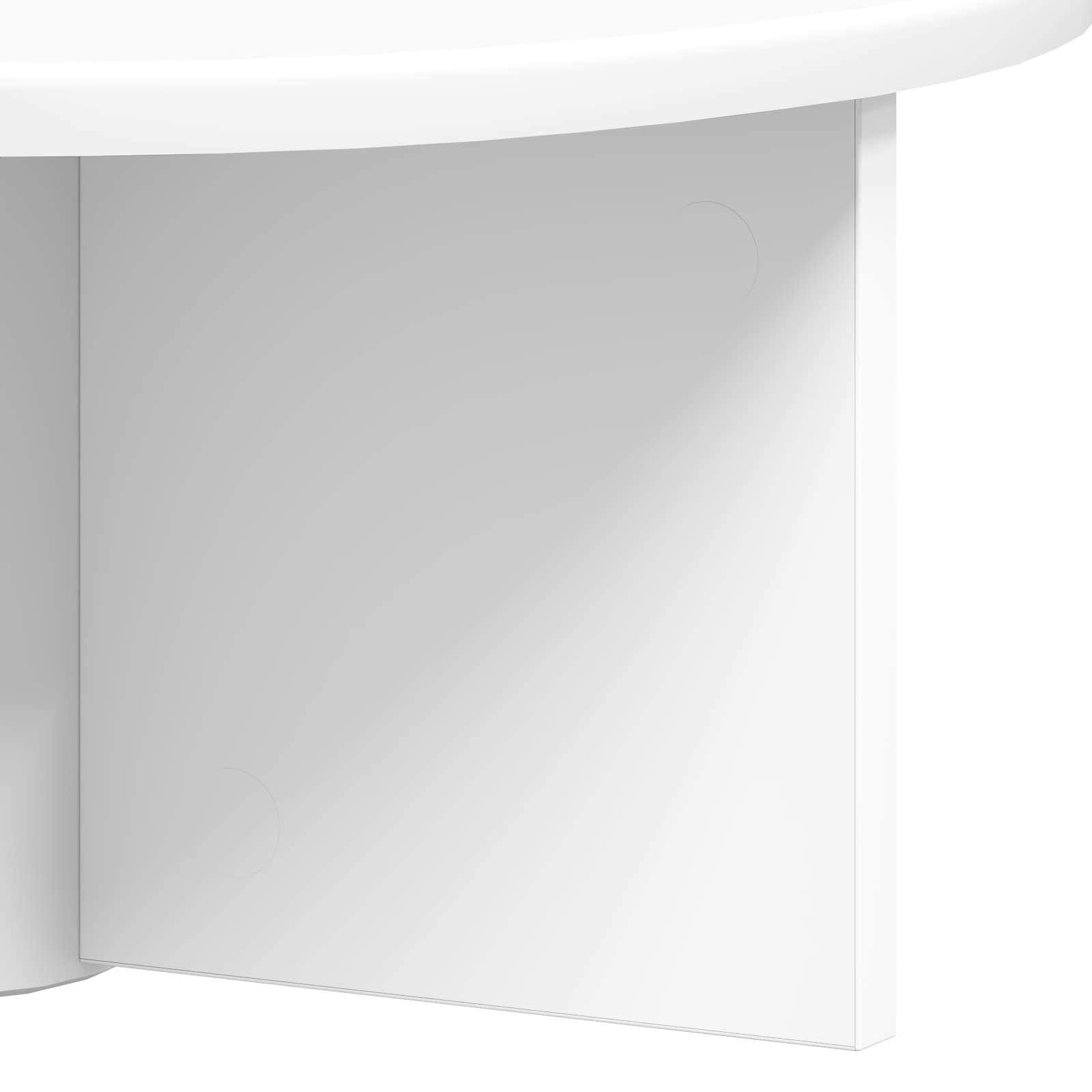 Polica na zidu Zidne Bijelo 38 x 19 x 19 cm Konstruirano drvo