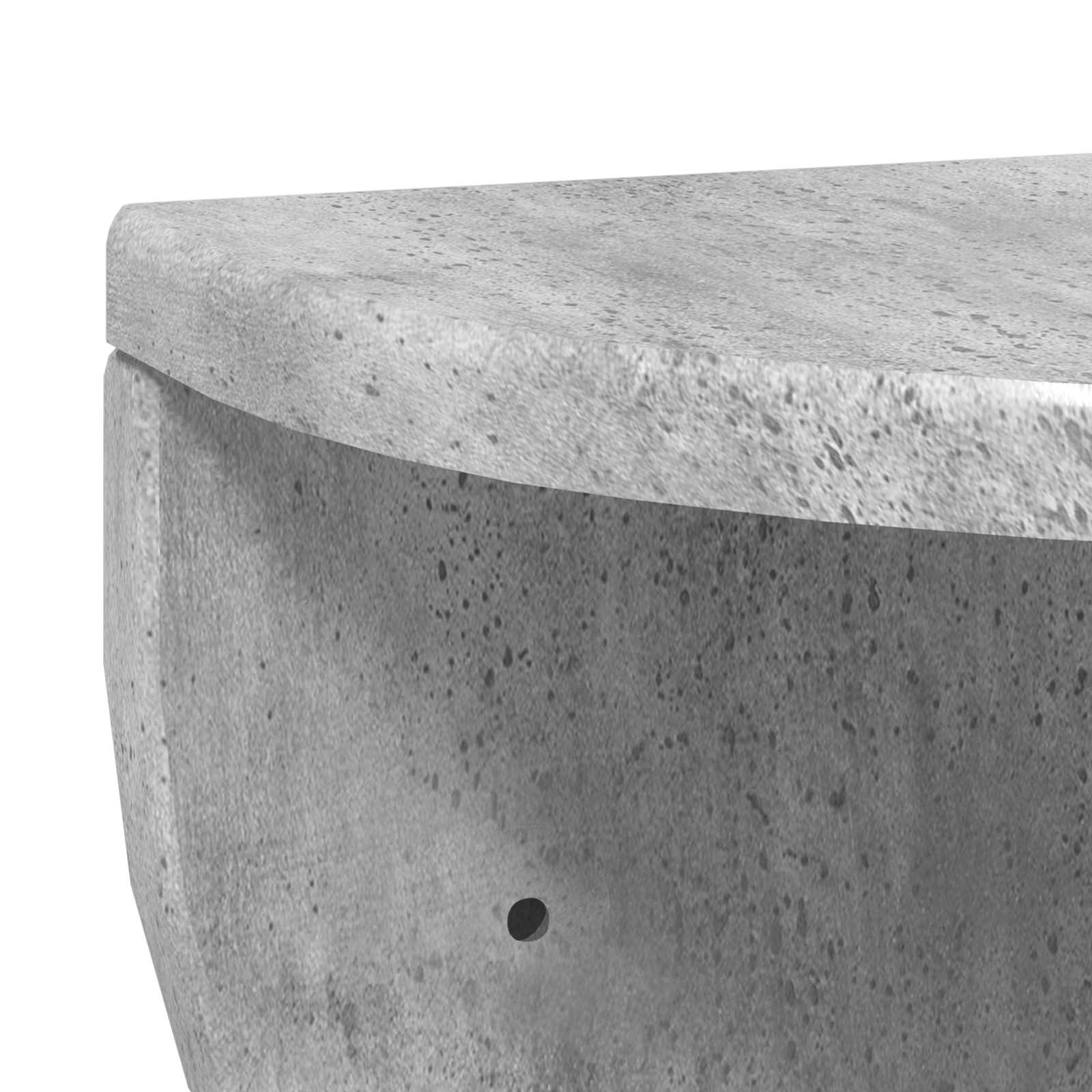 Polica na zidu Betonski sivi 38 x 19 x 19 cm Konstruirano drvo