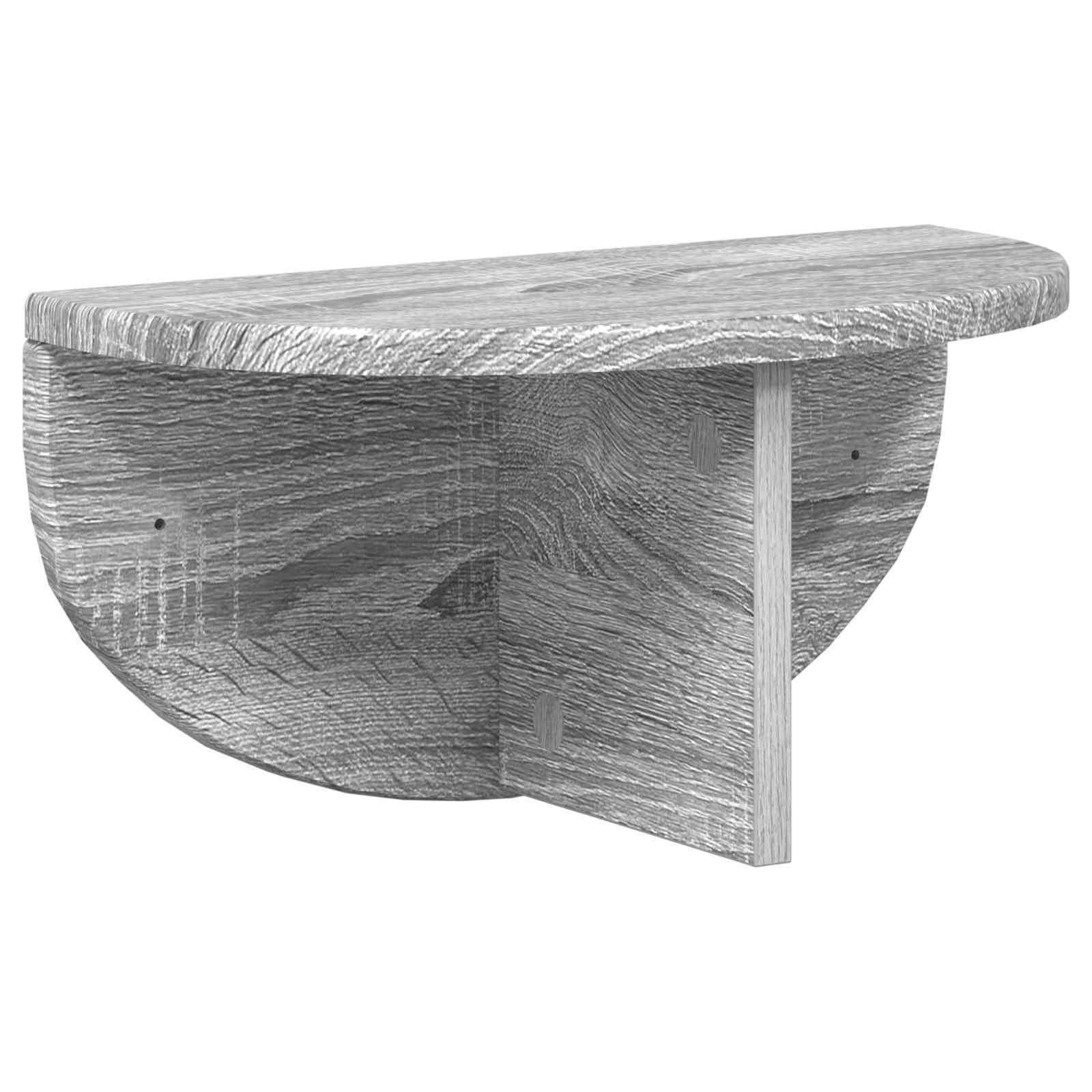 Polica na zidu Zidne 2 pcs Siva Sonoma 38 x 19 x 19 cm
