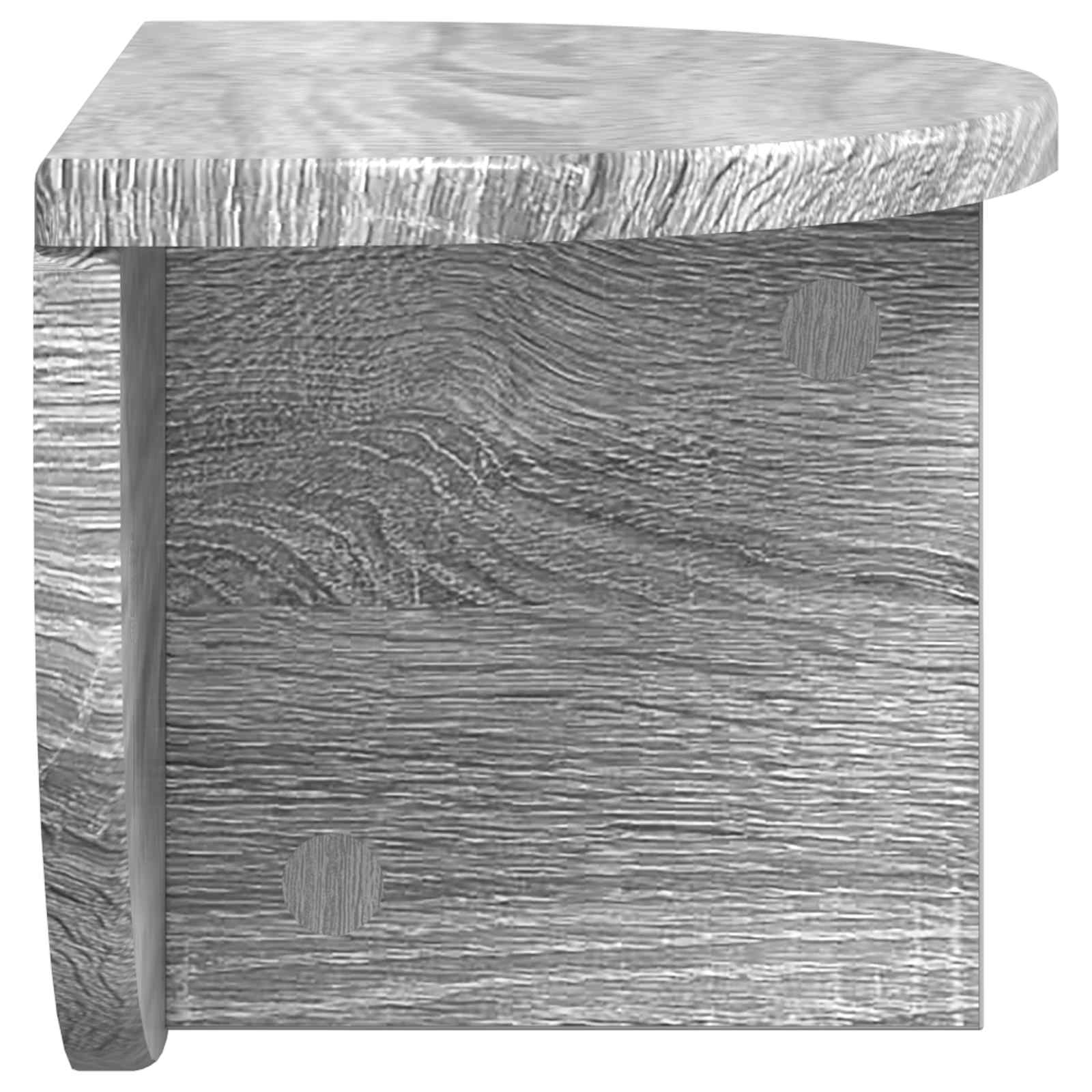 Polica na zidu Zidne 2 pcs Siva Sonoma 38 x 19 x 19 cm