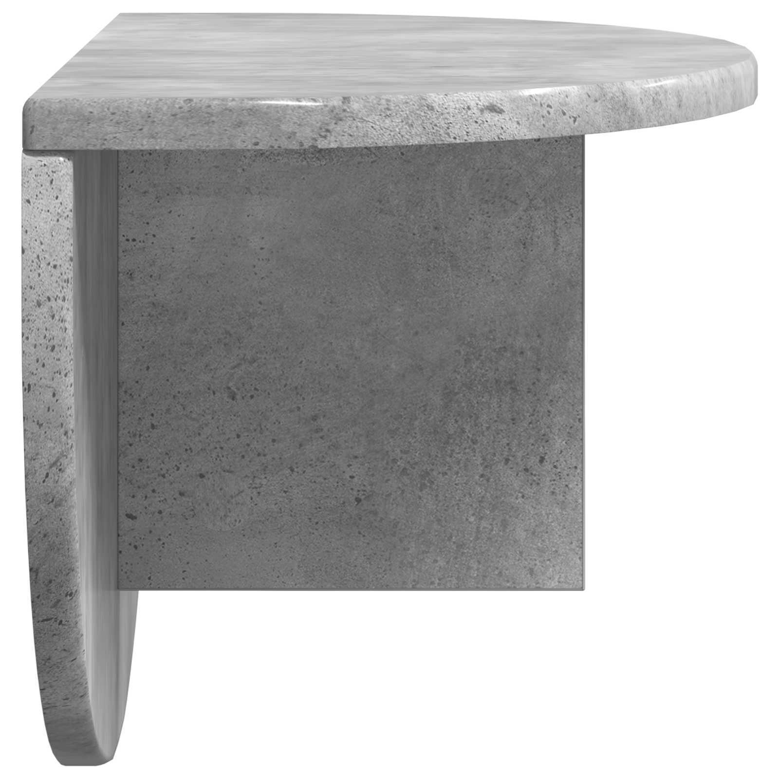 Polica na zidu Betonski sivi 48 x 24 x 24 cm Konstruirano drvo