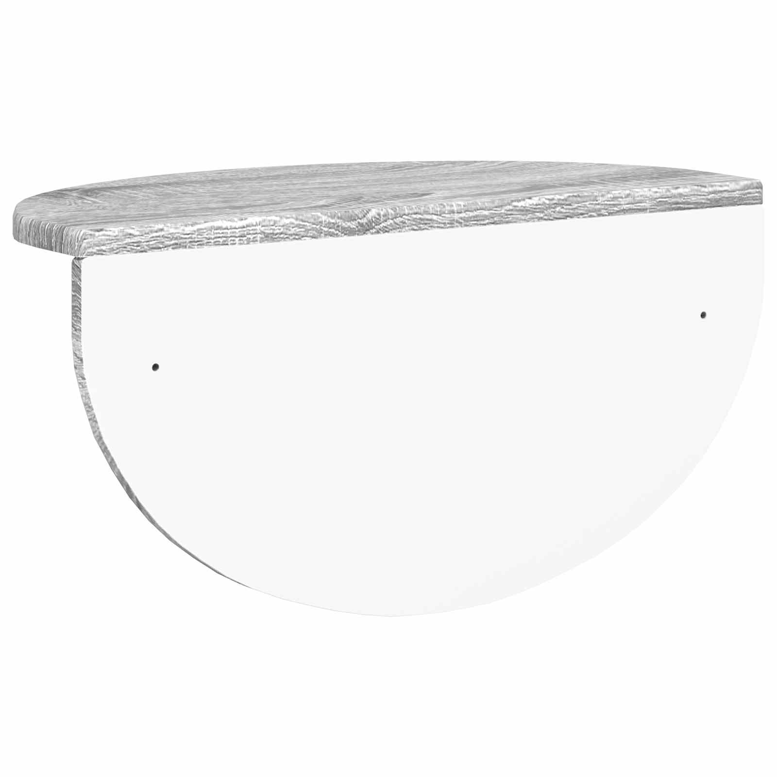 Polica na zidu Zidne 2 pcs Siva Sonoma 48 x 24 x 24 cm