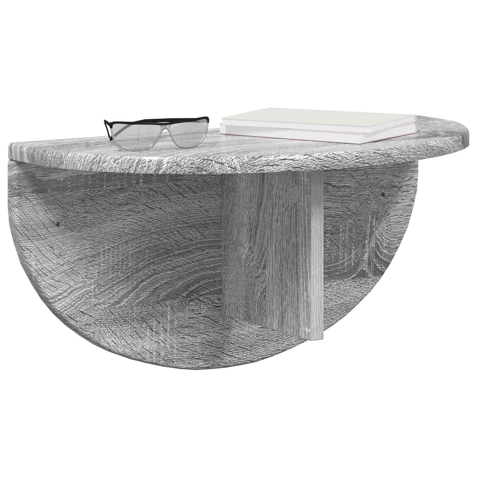 Polica na zidu Zidne 2 pcs Siva Sonoma 48 x 24 x 24 cm
