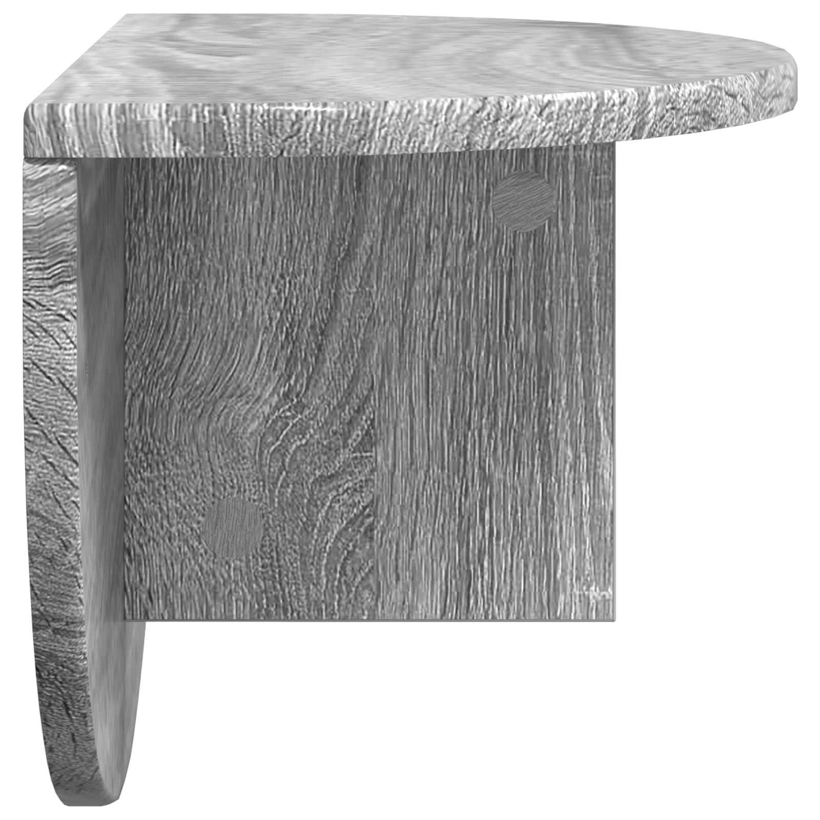 Polica na zidu Zidne 2 pcs Siva Sonoma 48 x 24 x 24 cm