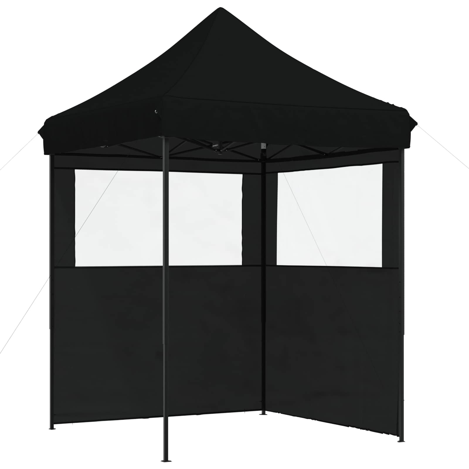 Šator za zabave Crna 200 x 200 x 306 cm Oxford tkanina