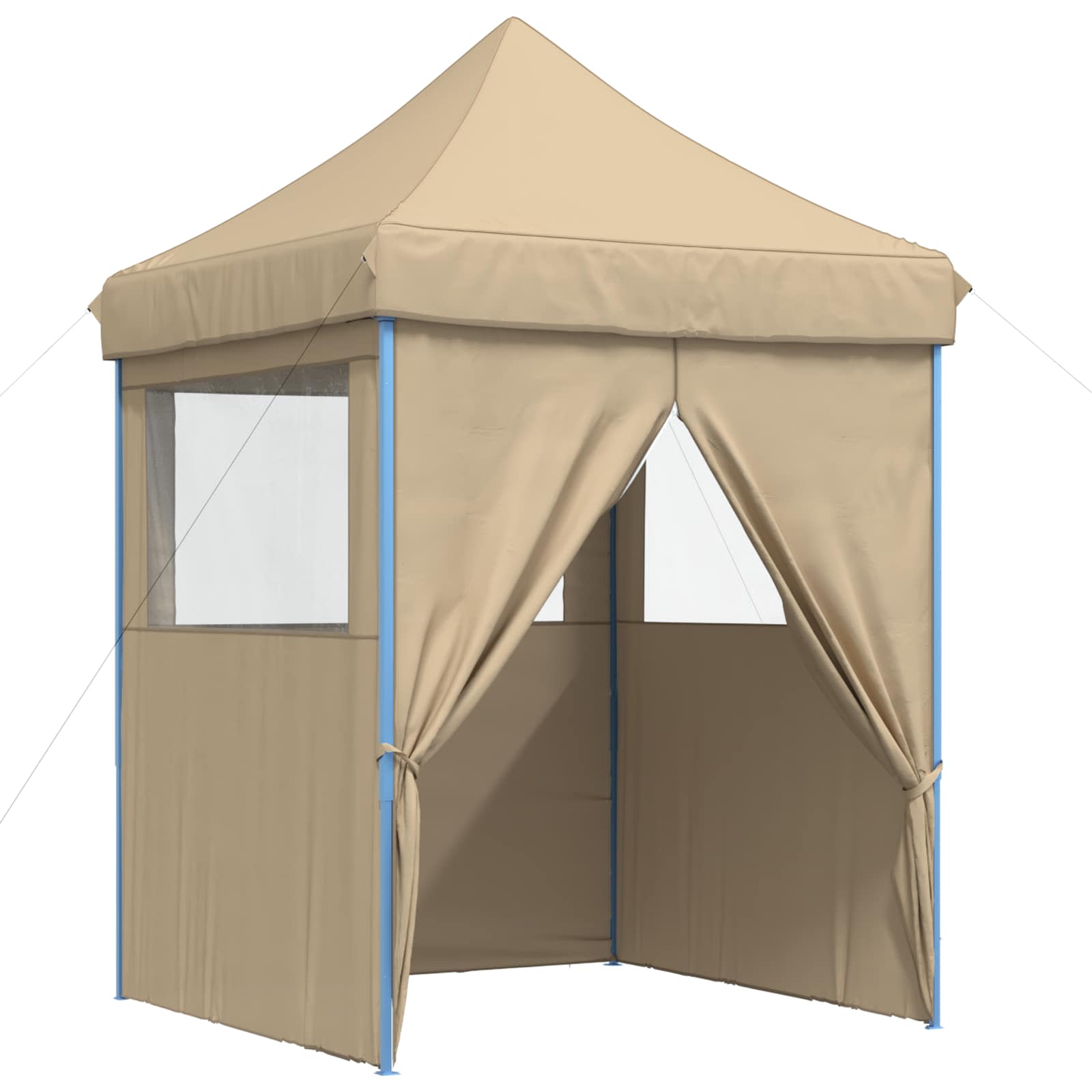 Šator za zabave 200 x 200 x 306 cm Bež Oxford tkanina