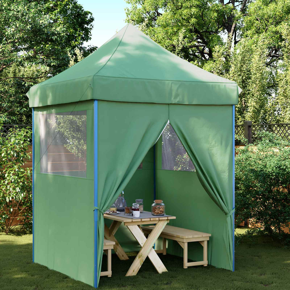 Šator za zabave 200 x 200 x 306 cm Zelena Oxford tkanina
