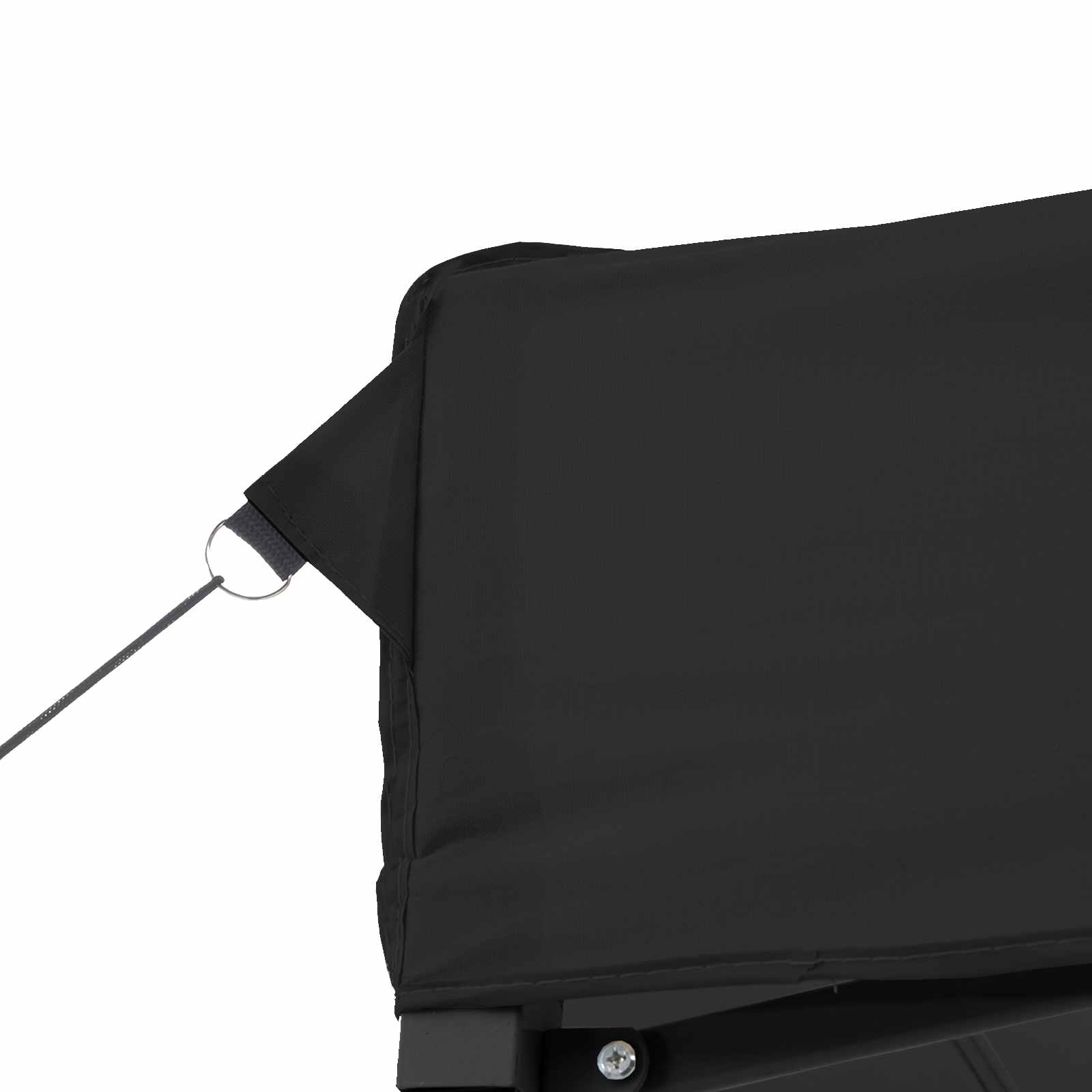 Šator za zabave 200 x 200 x 306 cm Crna Oxford tkanina