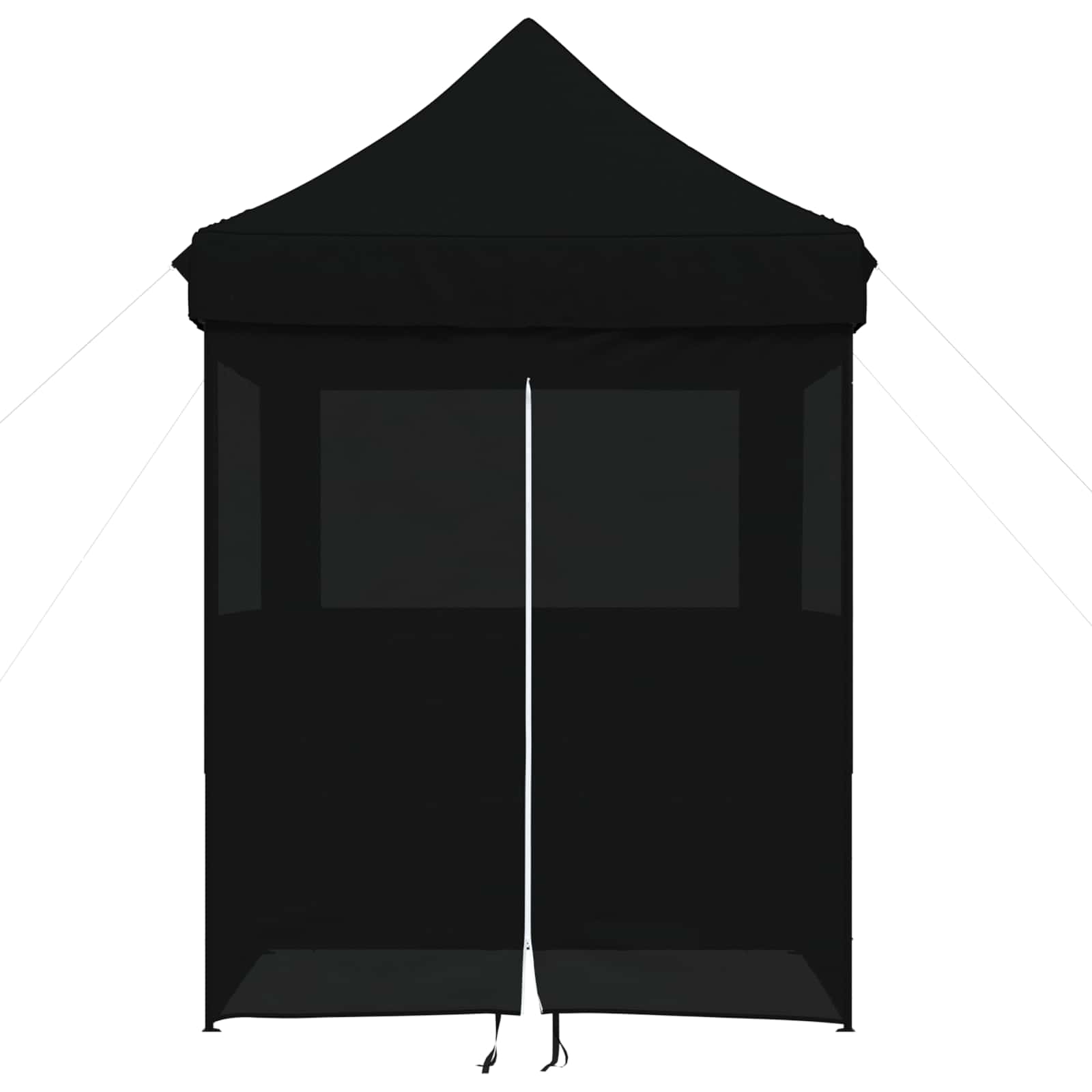 Šator za zabave 200 x 200 x 306 cm Crna Oxford tkanina
