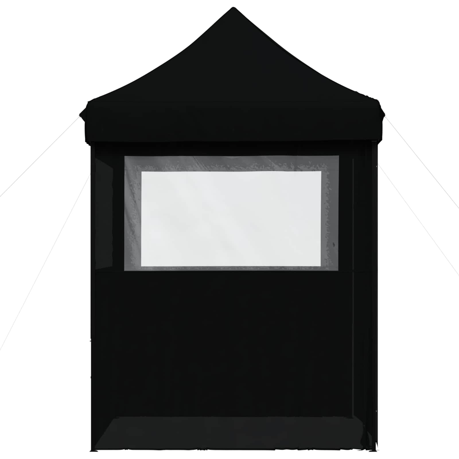 Šator za zabave 200 x 200 x 306 cm Crna Oxford tkanina