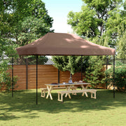 Šator za zabave Smeđa 279 x 410 x 315 cm Oxford tkanina