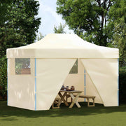 Šator za zabave 280 x 410 x 315 cm Krem Oxford tkanina