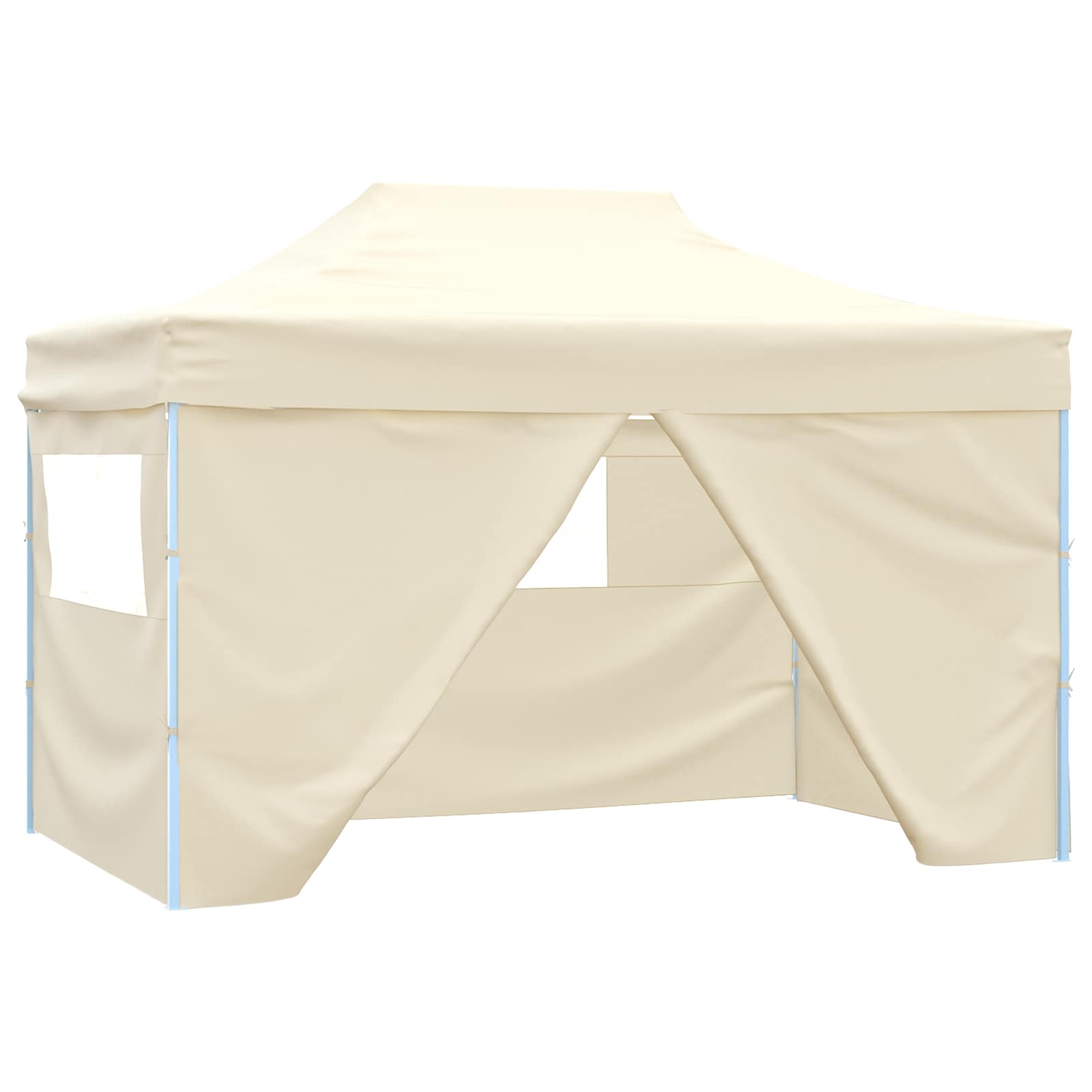Šator za zabave 280 x 410 x 315 cm Krem Oxford tkanina