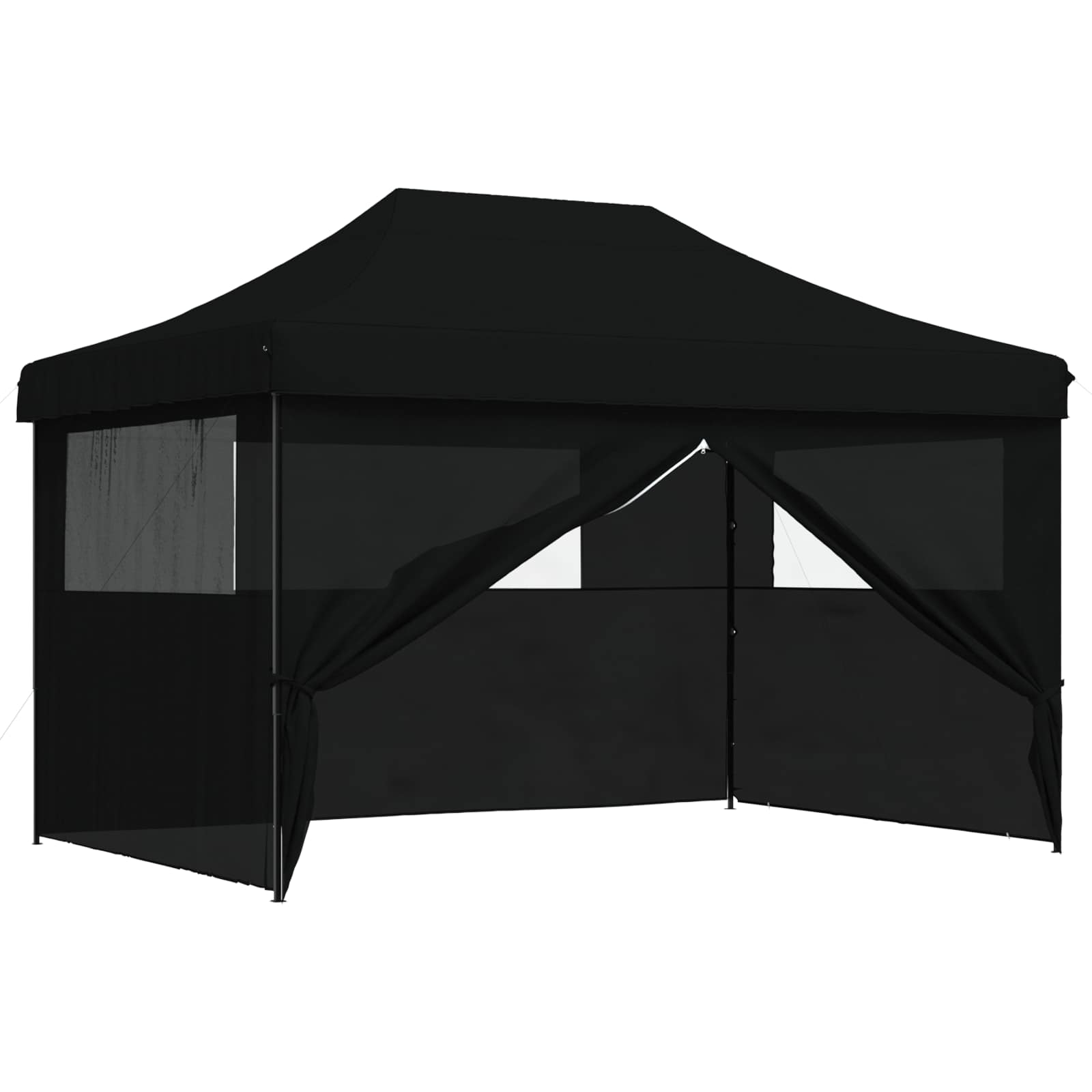 Šator za zabave Crna 279 x 410 x 315 cm Oxford tkanina