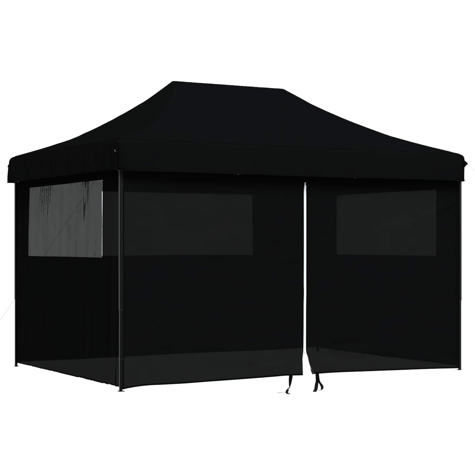 Šator za zabave Crna 279 x 410 x 315 cm Oxford tkanina